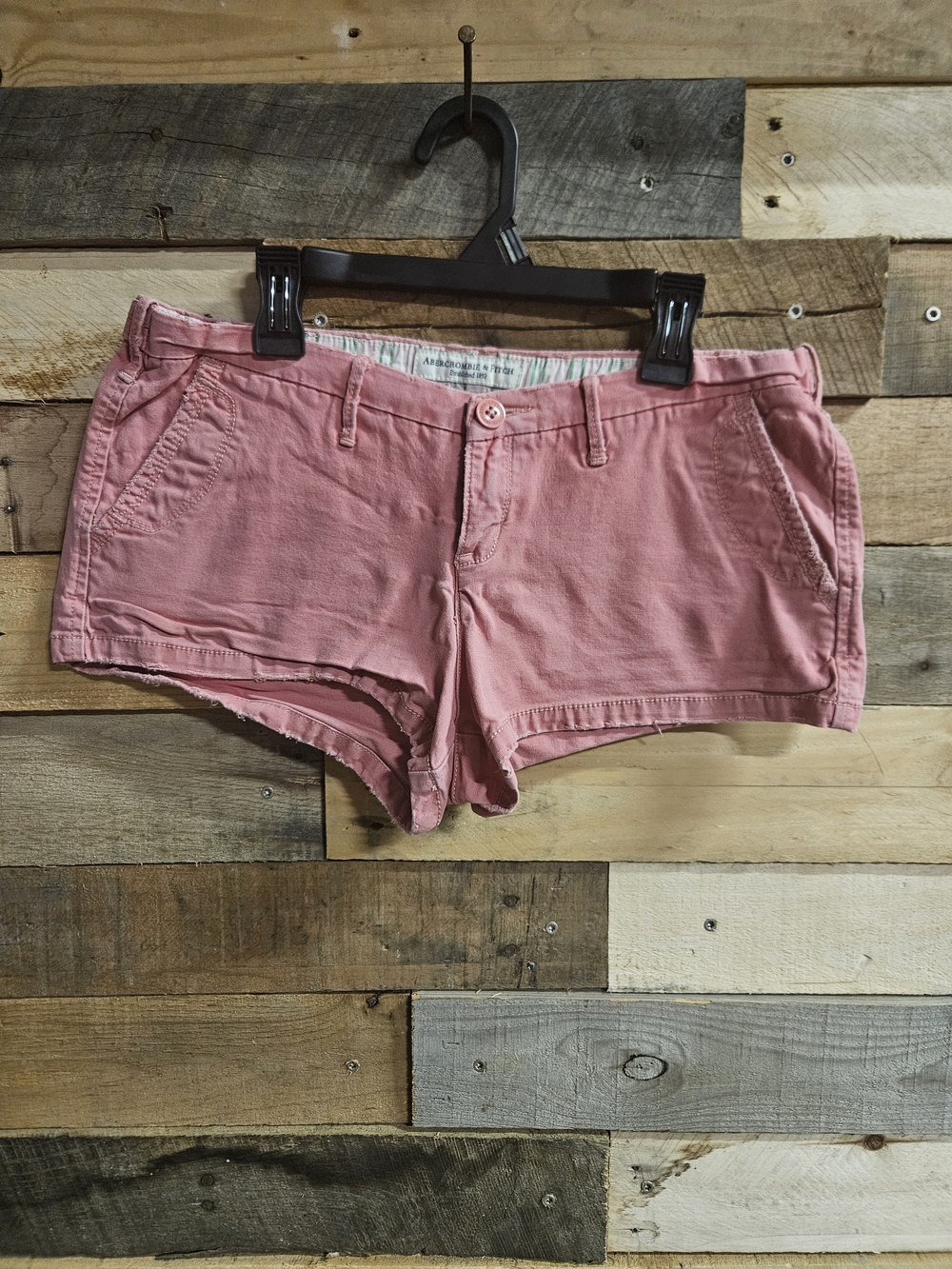 Abercrombie & Fitch Y2k Pink Cotton Jean Shorts Size 6